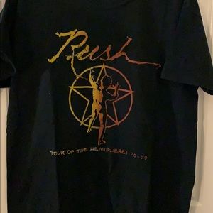 Rush Hemispheres Tour T-shirt. L